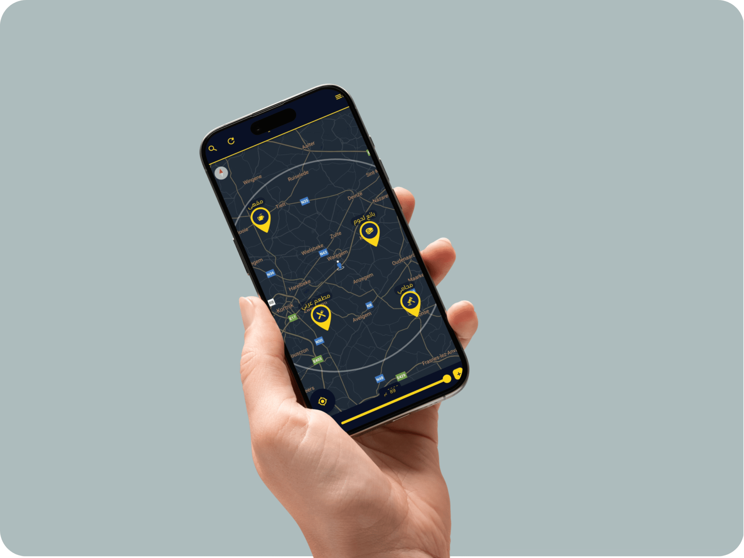 Map-screen